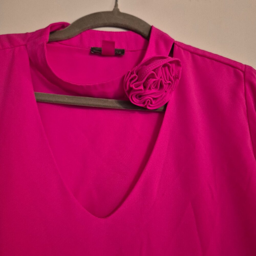 Hot pink blouse